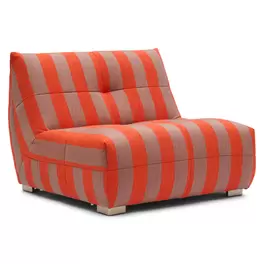 Buitenfauteuil Flynn bold stripe rood