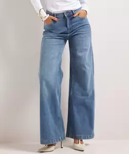 Wide fit stretch jeans - lara