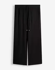 Broek - Linnenlook - Zwart