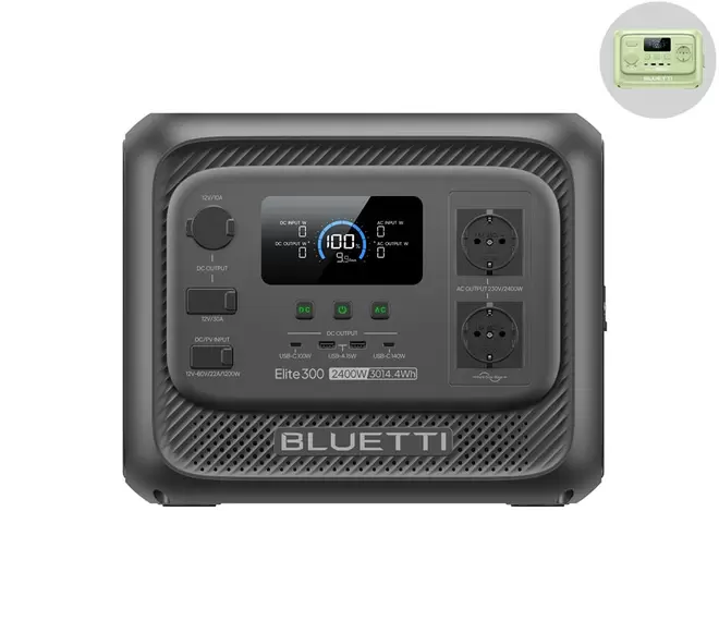 Elite 300 draagbare powerstation 3014Wh voor camper,kamperen en noodstroom thuis
