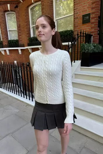 Product Name:Amalie Cable Knit Cardigan