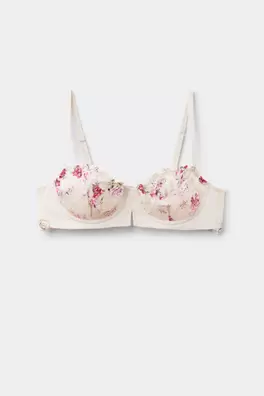 Denise Balconette Bra with Pretty Flowers Print