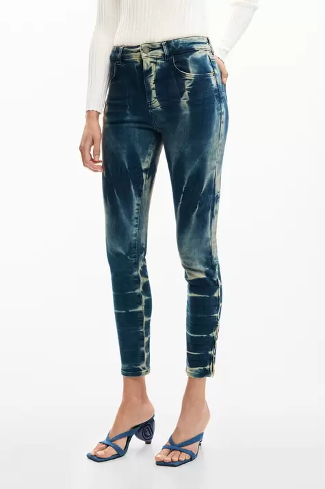 Tie-dye spijkerbroek