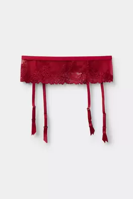 Pretty Flowers Garter Belt