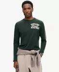 Vintage Athletic gestreepte top met lange mouwen