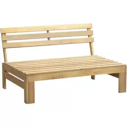 Palletbank Perugia - naturel - 70x120x86 cm