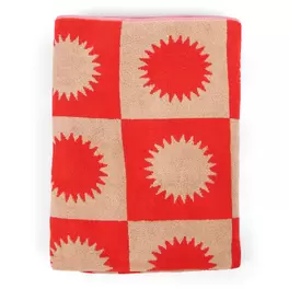Strandlaken Noa 90x180 cm red/caramel