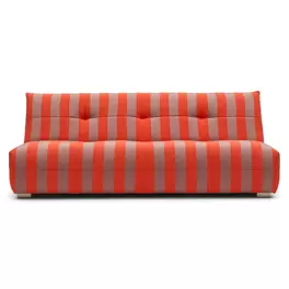 Buiten 3-zitsbank Flynn bold stripe rood