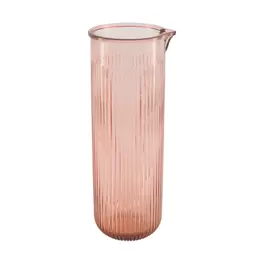 Karaf gerecycled glas soft pink