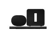 SONOS Arc Ultra Soundbar + Sub 4.0 Subwoofer + 2 Era 300 Multiroom-Speaker Zwart Audio Bundle