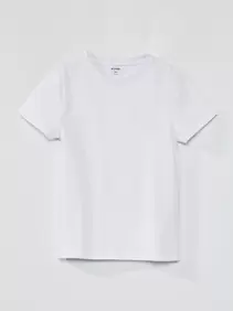 Basic T-shirt van effen jersey