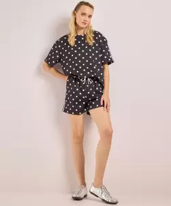 Polkadot set met strepen