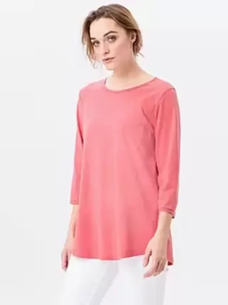 Shirt Ditte van 100% katoen met ronde hals
