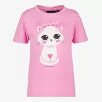 TwoDay meisjes T-shirt met kat roze