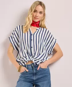 Blouse met strepen