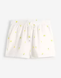 Short - Mousseline - wit