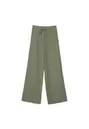 Rechte broek met linnenlook