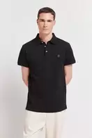 Polo piqué contraste puño slim fit