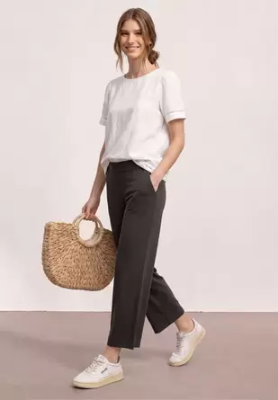7/8 broek met wijde pijpen in Loose Fit