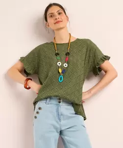 T-shirt met ketting