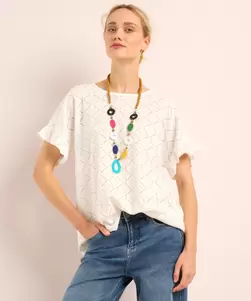 T-shirt met ketting