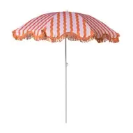 Strandparasol met tassels - oranje/roze - ø160x180 cm