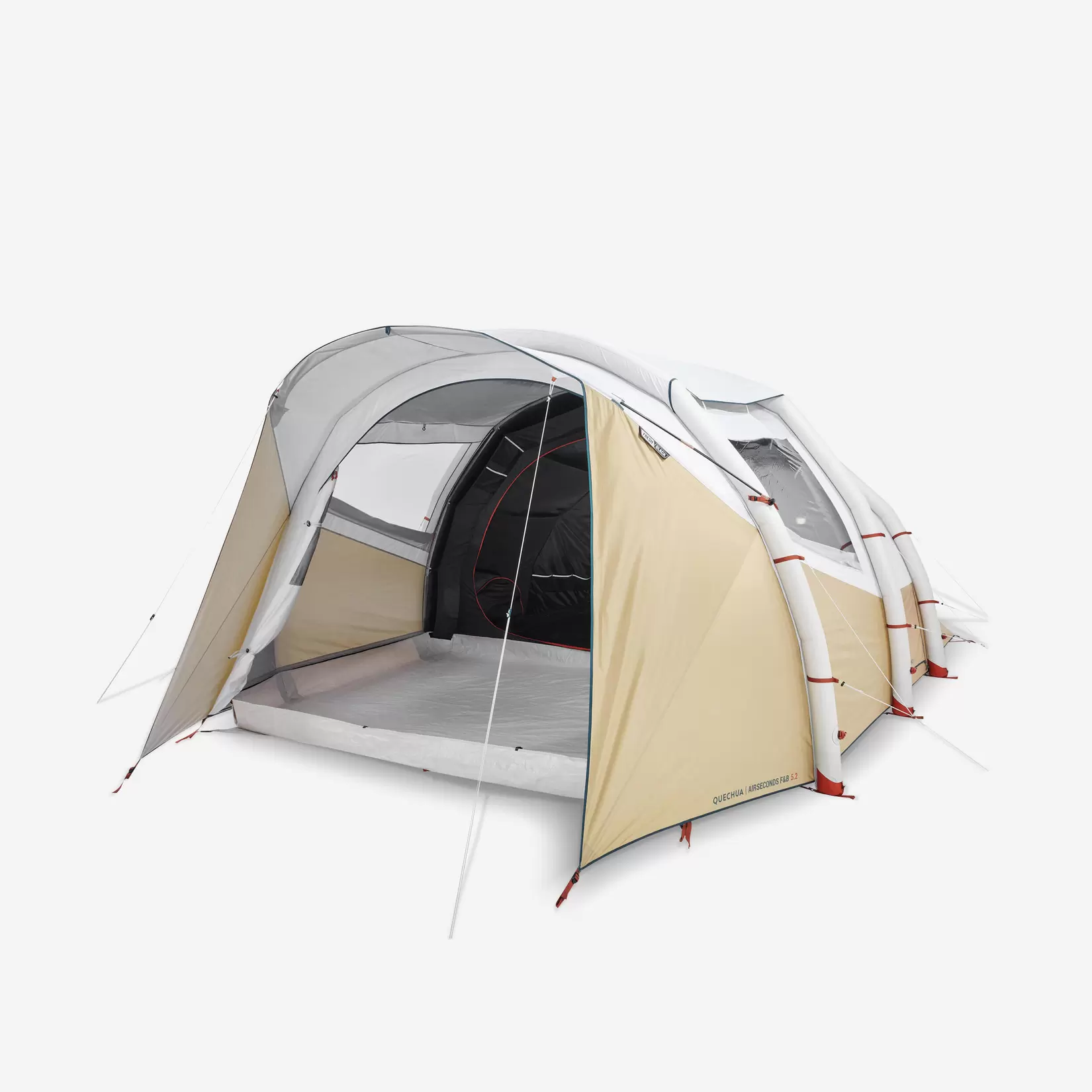 Opblaasbare tent 5 personen, Air Seconds 5.2 met Fresh & Black, 2 slaapruimtes