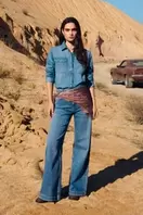 Jeans anchos tiro alto