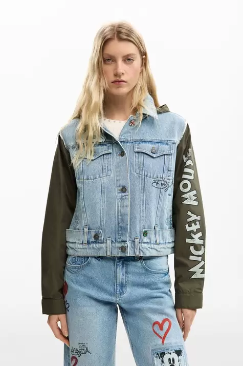Parka van twee materialen Mickey Mouse™
