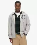 Vintage Athletic hoodie met rits