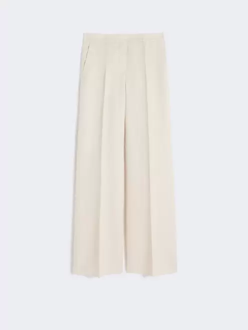 Wide-fit linen trousers