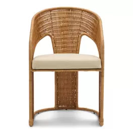 Eetkamerstoel Sya naturel rattan
