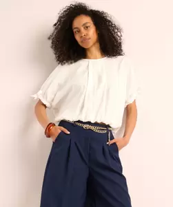 Blouse met strikdetails