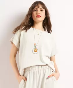 T-shirt met ketting