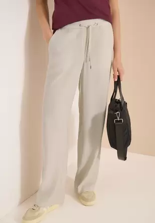 High Waist straight legs broek in Loose Fit