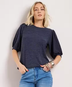 Velours jacquard t-shirt