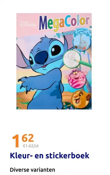Disney - MegaColor Kleur- en stickerboek