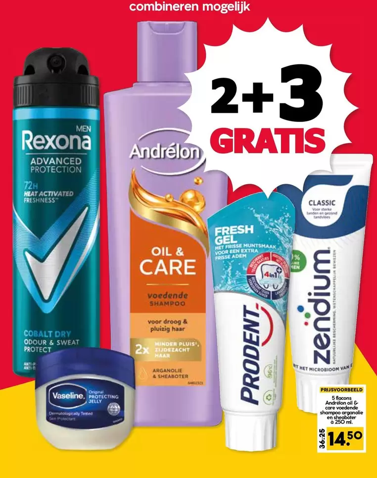 Rexona -  Advanced Protection, Andrélon Oil & Care, Prodent Fresh Gel, Zendium Classic