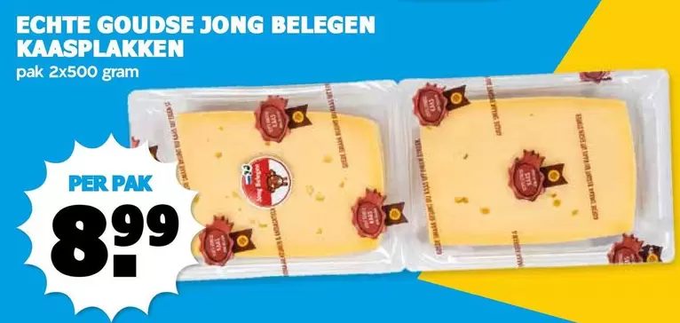 ECHTE GOUDSE JONG BELEGEN KAASPLAKKEN