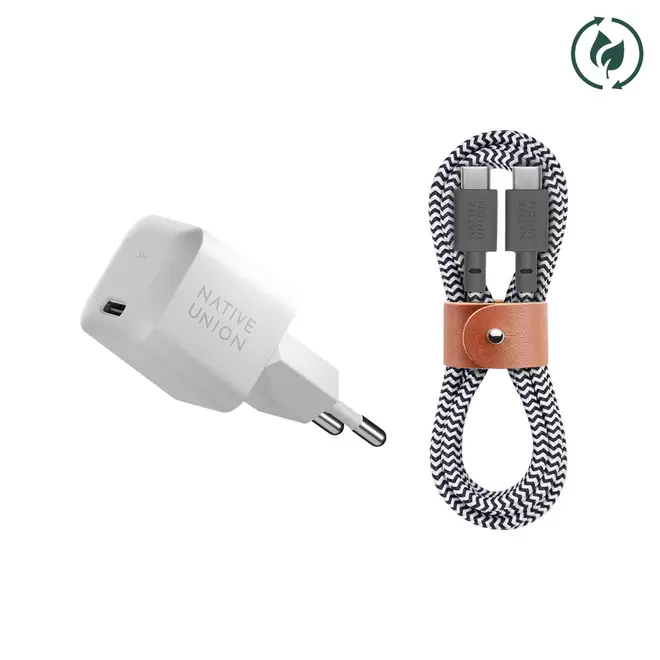 Snelle GaN-oplader PD 30W met USB-C-kabel
