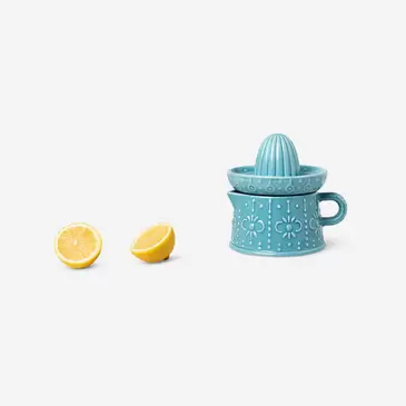 Blue ceramic citrus juicer jug - 350 ml