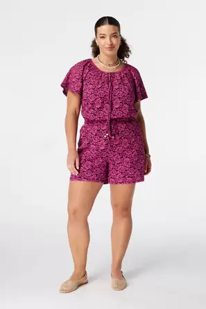 Short met elastische taille