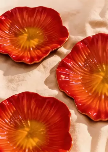 Hibiscus flower plate - 19 cm