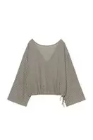 CHECK CAPE SHIRT