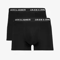 Jack & Jones 2-pack heren boxershorts zwart