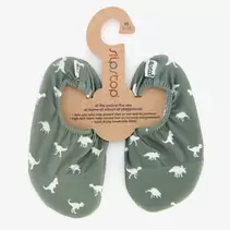 Slipstop Dino Green kinder schoenen groen wit