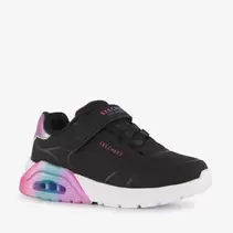 Skechers Uno Lite 2.0 meisjes sneakers zwart roze