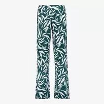 TwoDay dames wide leg broek met print groen wit