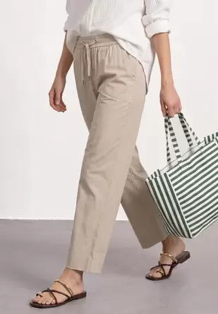 Straight Legs broek met omgeslagen detail