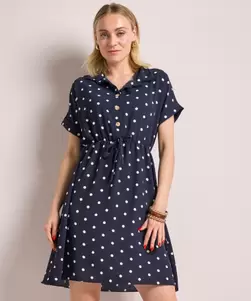 Korte jurk polkadot